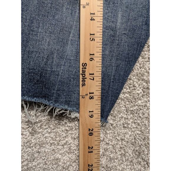 AMERICAN EAGLE Jean Shorts Men 26 Blue Distressed Cut Off Bermuda Jorts Airflex - Picture 6 of 7